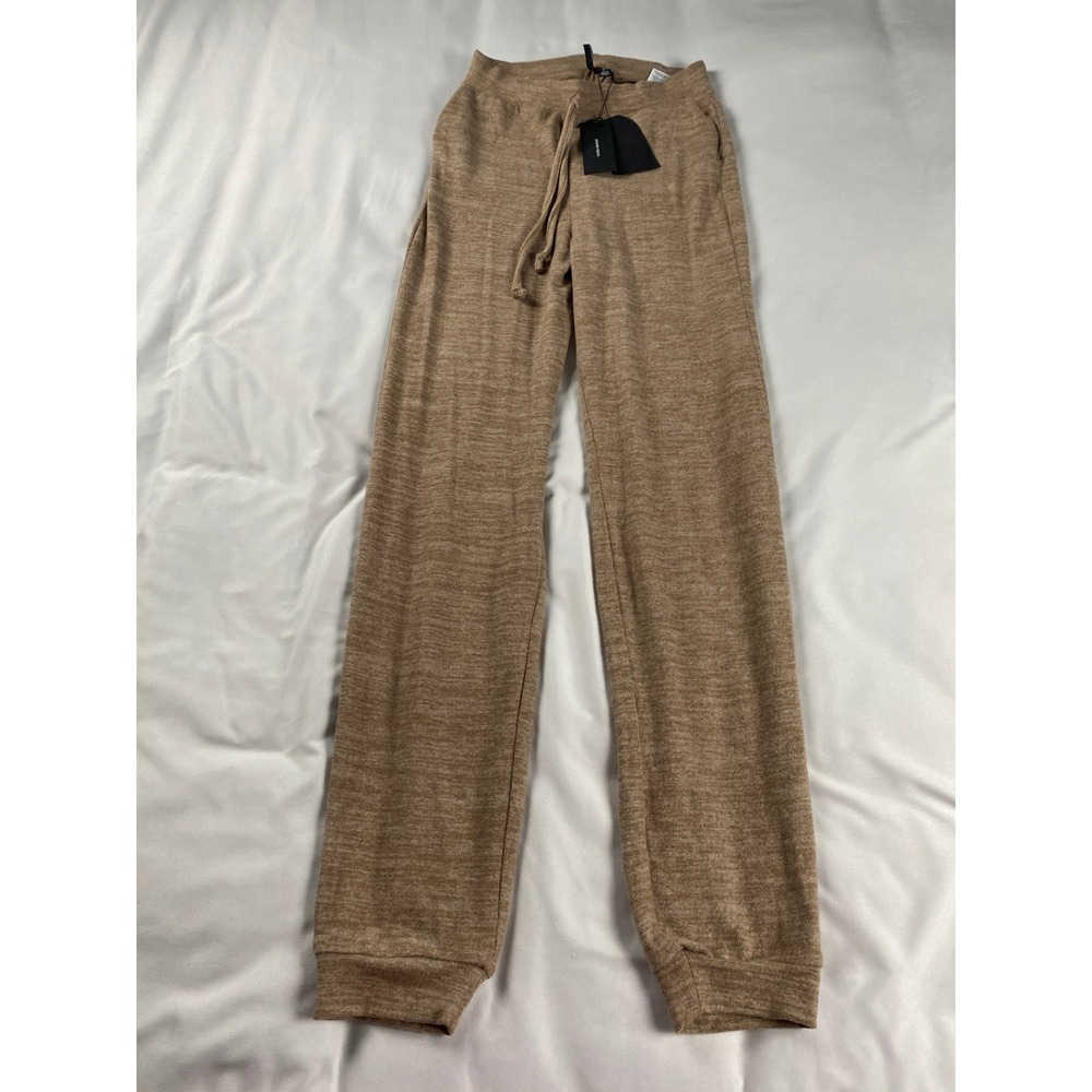 Vero Moda Ammi Knit Jogger Pants Women Small Tan NWT High Waist Soft Loungewear